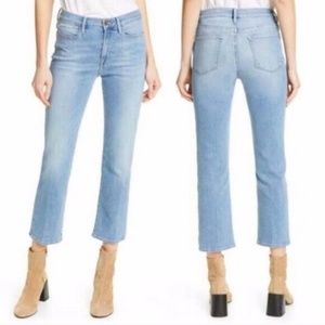 Frame Denim Light Blue Straight Leg Jeans
